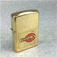 HARLEY DAVIDSON 1959 LOGO Polished Brass Lighter (Zippo, 1992)