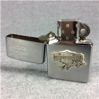 HARLEY-DAVIDSON DAYTONA '92 Emblem Brushed Chrome Lighter (Zippo, 1991)