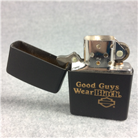 HARLEY-DAVIDSON "Good Guys Wear Black" Matte Black Lighter (Zippo, 1991)