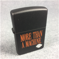 HARLEY-DAVIDSON "More Than A Machine" Matte Black Lighter (Zippo, 1991)