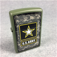 U.S. ARMY STAR LOGO CAMO Matte Green Lighter (Zippo, 2015) SEALED