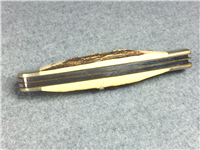 BROWNING Germany 4-1/4" Stag 2-Blade Trapper
