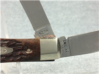 1982 CASE XX USA 6254 Razor Edge Brown Jigged Bone Trapper