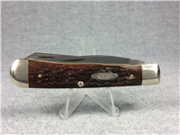 1982 CASE XX USA 6254 Razor Edge Brown Jigged Bone Trapper