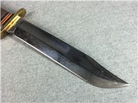 WESTERN USA L-46-8 Stacked Leather Fixed Blade Knife with Leather Sheath