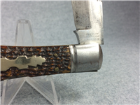 NEW YORK KNIFE CO. Walden Jigged Bone Coke Bottle Lcokback Knife