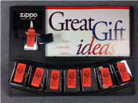 ZIPPO Vintage WWII Aircraft Set of 8 Lighters with Table Top Store Display (Zippo, 1992-1993)
