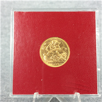 (KM-820) 1908 GREAT BRITAIN Edward VII Gold Sovereign 