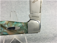 SCHRADE SCHLB1 "Lil' Rascal" Raccoon Teal Swirl Celluloid Single-Blade