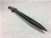 WWII Era 15" Wood-Handled Bayonet with Scabbard