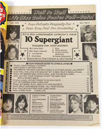 TEEN SPECTACULAR'S GIANT POSTER MAGAZINE (Jan 1979) KISS 16x22 Poster of Gene