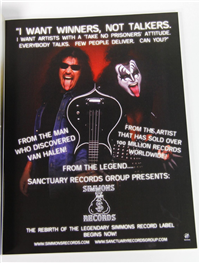 GENE SIMMONS TONGUE Magazine V1 #4 (Spring 2003) KISS Gene & NHRA Burn in Las Vegas