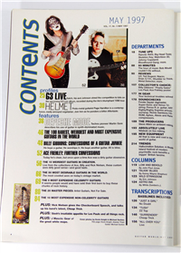 GUITAR WORLD Magazine V17 #5 (May 1997) KISS Ace Frehley: Further Confessions