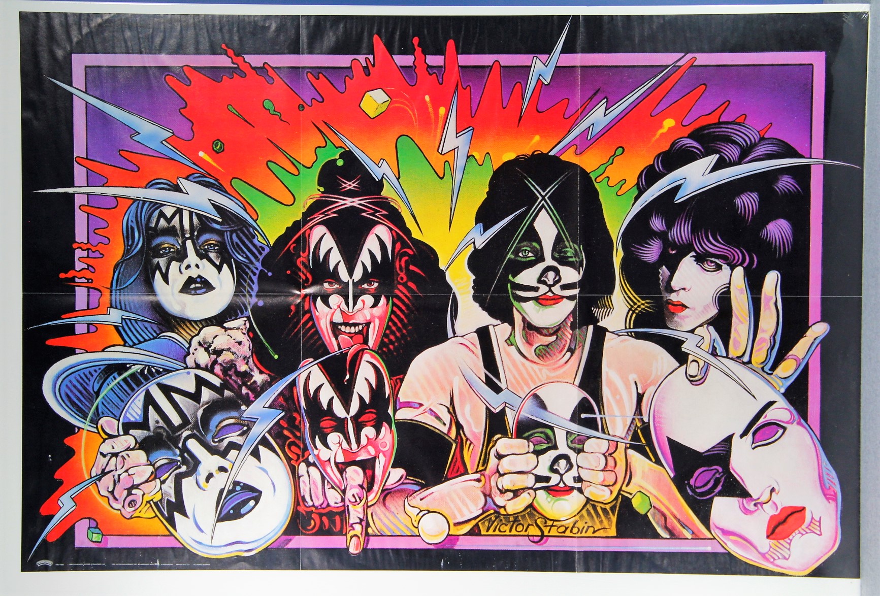 KISSとDef Leppardの共同サイン入り写真と証明書 Kiss / Destroyer (Autographed!! 全員直筆サイン入り、鑑定書