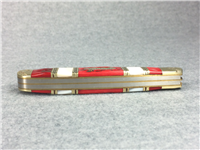SCHRADE UNCLE HENRY SP5 Red Jig Bone & Pearl Trapper