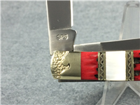 SCHRADE UNCLE HENRY SP5 Red Jig Bone & Pearl Trapper