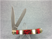 SCHRADE UNCLE HENRY SP5 Red Jig Bone & Pearl Trapper