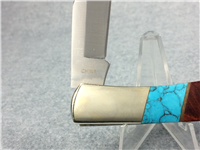 MAGNUM (BOKER) Wood & Turquoise Single-Blade Folding Lockback
