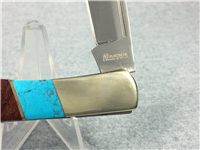 MAGNUM (BOKER) Wood & Turquoise Single-Blade Folding Lockback