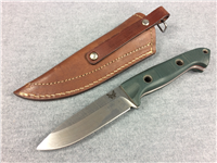 BENCHMADE USA BUSHCRAFTER 162 Sibert Design 9-1/8" Fixed-Blade Knife with Sheath