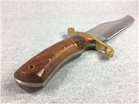 COLT CT410 Limited Edition 12-1/2" Wood Trailbrazer Knife with Leather Sheath