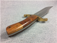 COLT CT410 Limited Edition 12-1/2" Wood Trailbrazer Knife with Leather Sheath