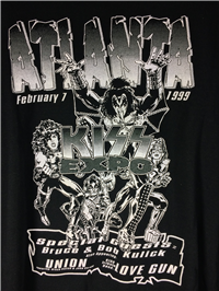 1999 KISS PSYCHO CIRCUS 5th Annual Atlanta Expo Black T-Shirt 2X