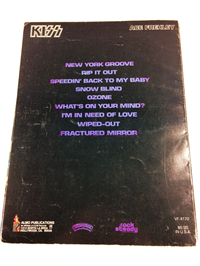 KISS ACE FREHLEY VF4172 Sheet Music & Lyrics Book Piano/Guitar Chords (Almo, 1978)