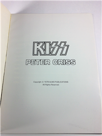 KISS PETER CRISS VF4174 Sheet Music & Lyrics Book Piano/Guitar Chords (Almo, 1978)