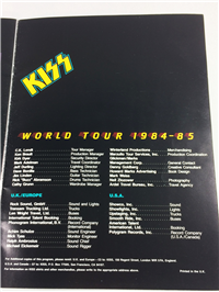 1984-85 KISS ANIMALIZE WORLD TOUR Program Poster / Pinup Book AUTOGRAPHED