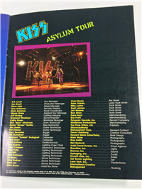 1985 KISS ASYLUM TOUR 11" x 14" Program Poster / Pinup Book