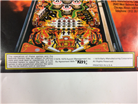 1978-79 KISS 10" x 14" Program Poster / Pinup Book (Aucoin, Rock Steady)