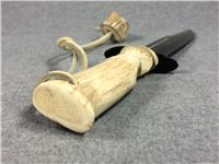 USA CUSTOM DESIGN SURVIVOR Fixed Blade Hunting Knife with Leather Sheath