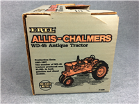 1985 ERTL ALLIS-CHALMERS 1/16 WD-45 Antique Diecast Orange Tractor #1206