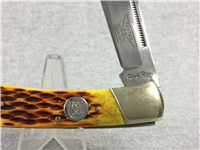 ROUGH RIDER "Tested RR Sharp" Yellow Jigged Bone Lockback