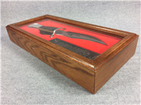 1970s TECUMSEH AMERICAN FRONTIERSMAN Ltd Ed Knife in Wood Display Box