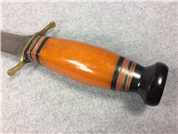 Jean Case Cut Co Little Valley NY Sheath Knife with Leather Sheath