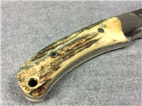 COLT "Real Cowboys Shoot Colts" Handmade Limited Ed Stag 8-1/2" Fixed Blade Knife