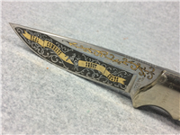 COLT "Real Cowboys Shoot Colts" Handmade Limited Ed Stag 8-1/2" Fixed Blade Knife