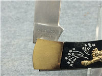 1986 STATUE OF LIBERTY 100TH ANNIVERSARY Black Limited Ed. Folding Lockback Knife