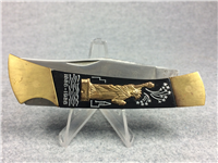 1986 STATUE OF LIBERTY 100TH ANNIVERSARY Black Limited Ed. Folding Lockback Knife