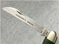 1982 CASE XX USA Green Jigged Bone HAWBAKER'S SPECIAL IMPROVED Muskrat Knife