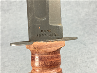 1989 CASE XX BRADFORD PA USA Stacked Leather Fixed Blade Reproduction Combat Knife