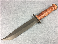 1989 CASE XX BRADFORD PA USA Stacked Leather Fixed Blade Reproduction Combat Knife