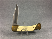 SCHRADE+ Limited Ed. THUNDERBIRD Scrimshaw Lockback Knife w/ Beaded Sheath