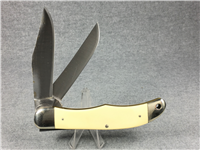 SCHRADE USA Limited Ed SCRIMSHAW 261SC Bear 2-Blade Folding Hunter Knife
