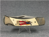 SCHRADE+ Limited Ed COWBOY Commemorative Scrimshaw Lockback Knife