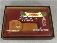 SCHRADE+ Limited Ed COWBOY Commemorative Scrimshaw Lockback Knife