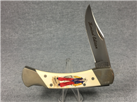 SCHRADE+ Limited Ed COWBOY Commemorative Scrimshaw Lockback Knife