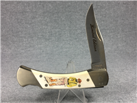 SCHRADE+ Limited Ed THE GOLD RUSH Commemorative Scrimshaw Lockback